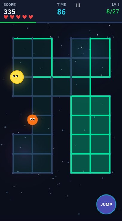 GridZap gameplay - Ocean world